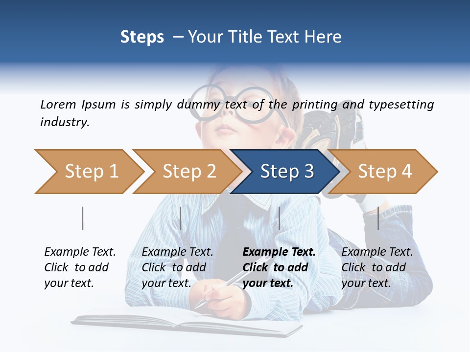Copy Space Shirt Dreaming PowerPoint Template