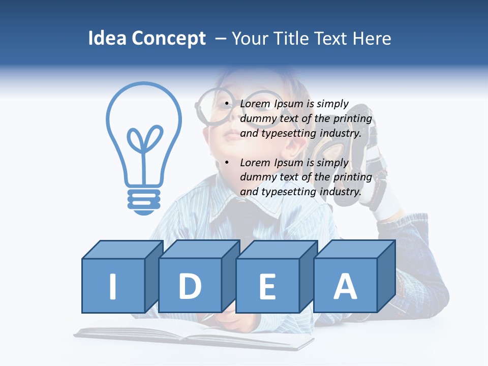 Copy Space Shirt Dreaming PowerPoint Template