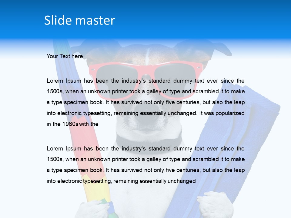 Lazy Summertime Sunshine PowerPoint Template