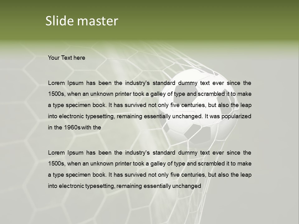 Win Background Leauge PowerPoint Template