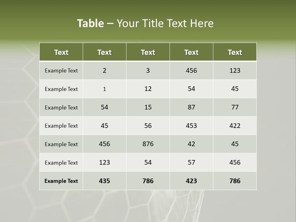 Win Background Leauge PowerPoint Template
