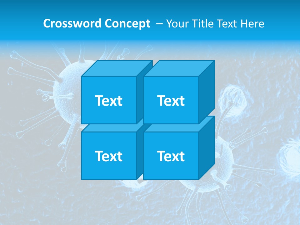 Three Dimensional Hiv High Scale PowerPoint Template