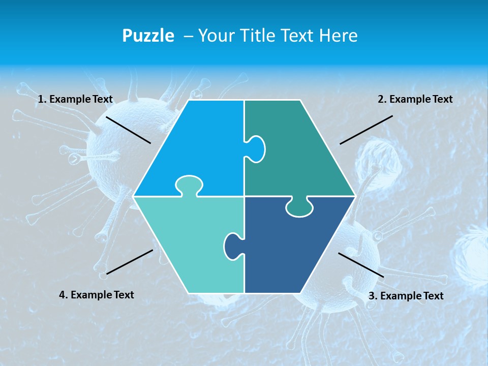 Three Dimensional Hiv High Scale PowerPoint Template