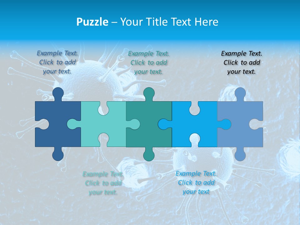 Three Dimensional Hiv High Scale PowerPoint Template