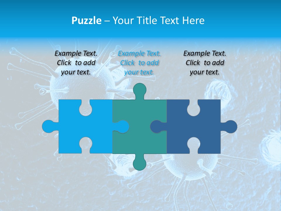 Three Dimensional Hiv High Scale PowerPoint Template