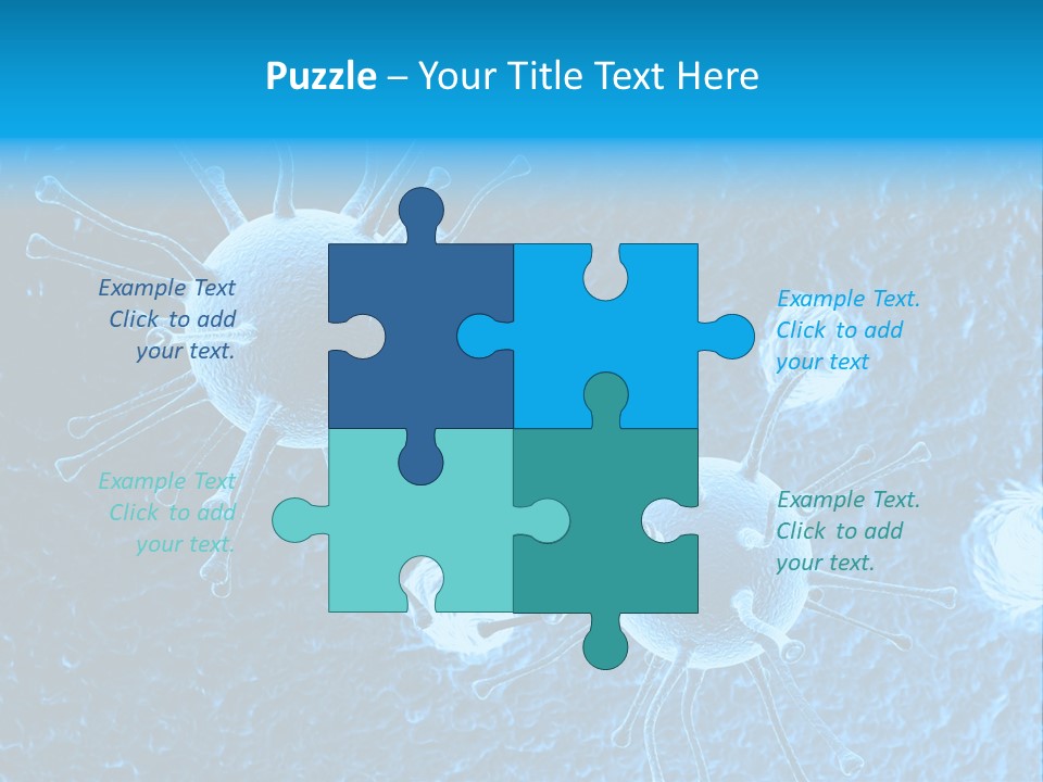 Three Dimensional Hiv High Scale PowerPoint Template