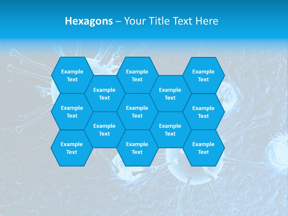 Three Dimensional Hiv High Scale PowerPoint Template