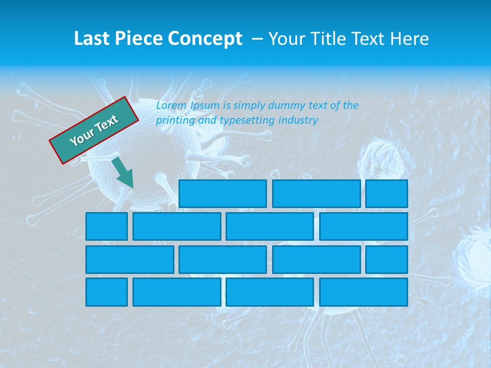 Three Dimensional Hiv High Scale PowerPoint Template