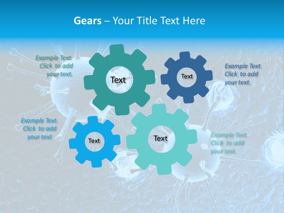Three Dimensional Hiv High Scale PowerPoint Template
