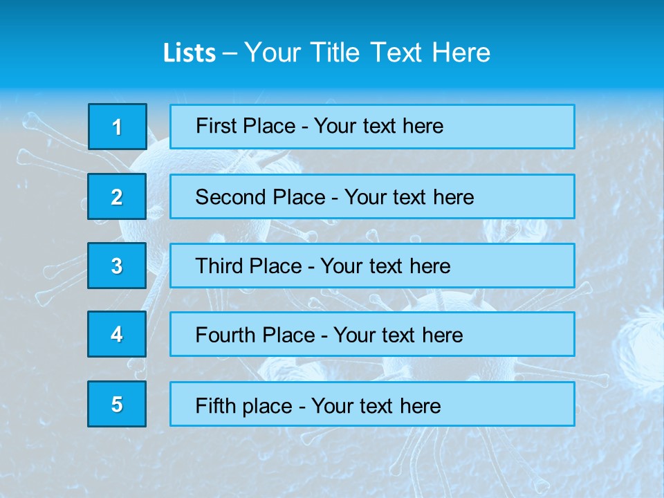 Three Dimensional Hiv High Scale PowerPoint Template