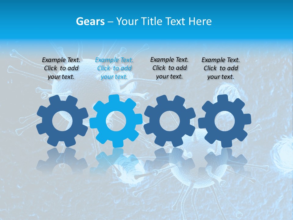 Three Dimensional Hiv High Scale PowerPoint Template