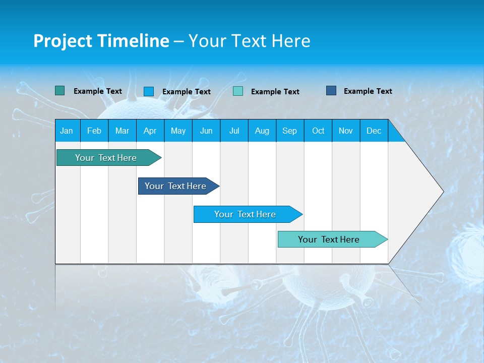 Three Dimensional Hiv High Scale PowerPoint Template