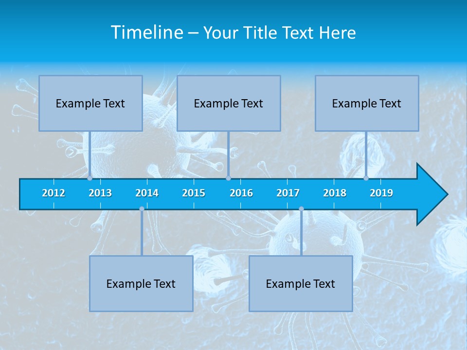 Three Dimensional Hiv High Scale PowerPoint Template