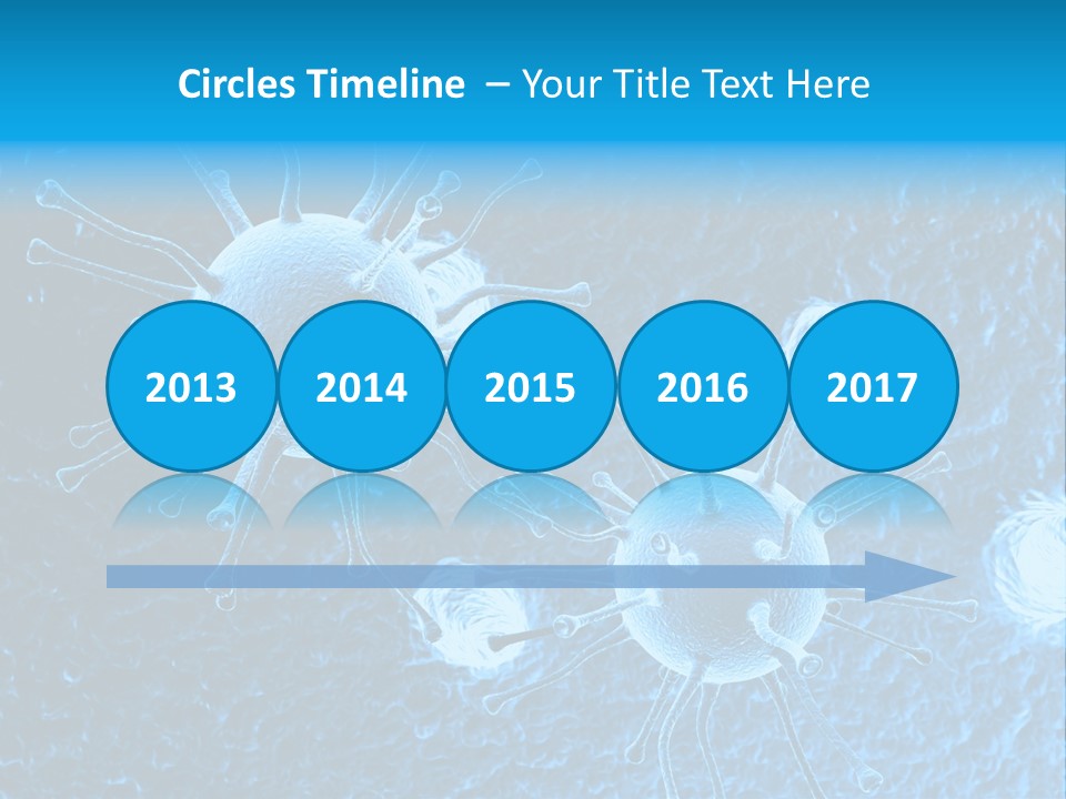 Three Dimensional Hiv High Scale PowerPoint Template