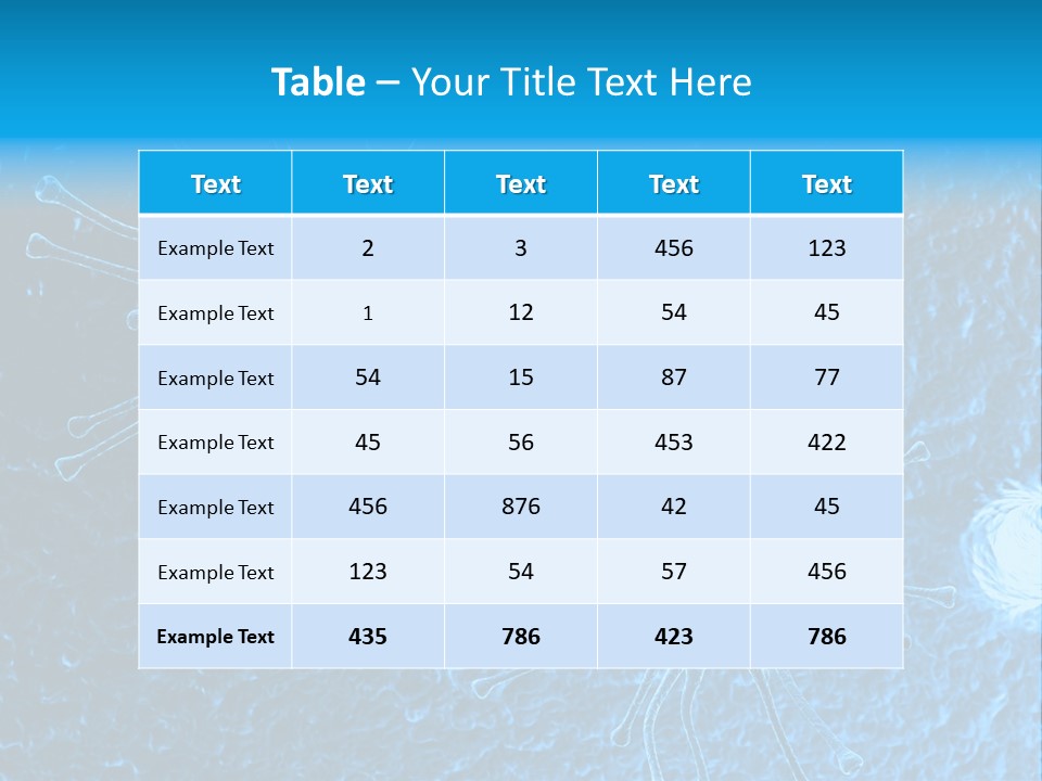 Three Dimensional Hiv High Scale PowerPoint Template