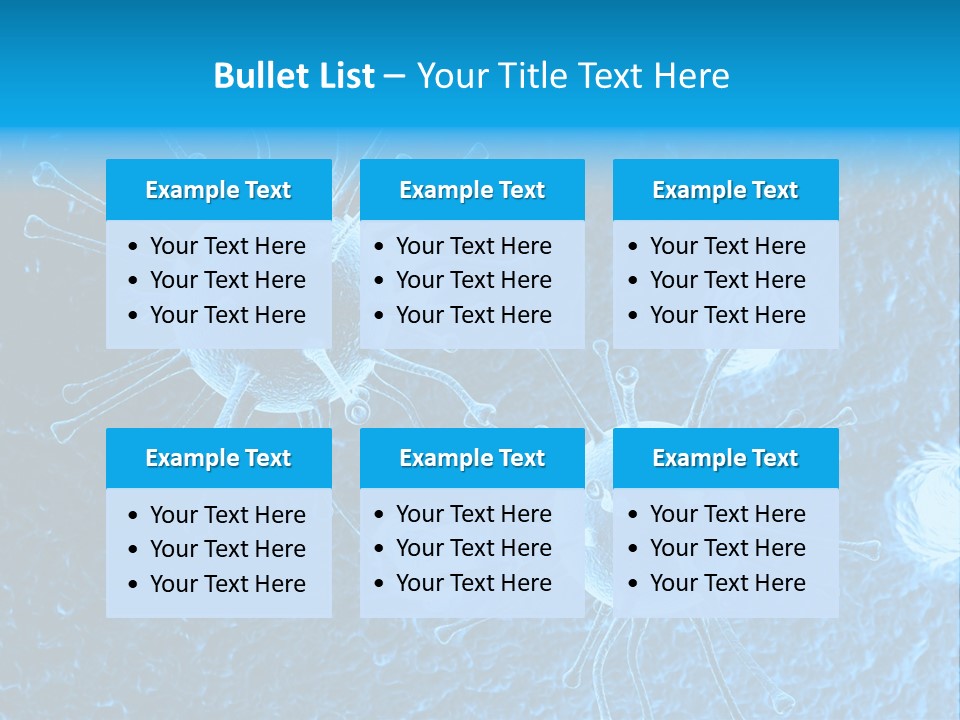 Three Dimensional Hiv High Scale PowerPoint Template