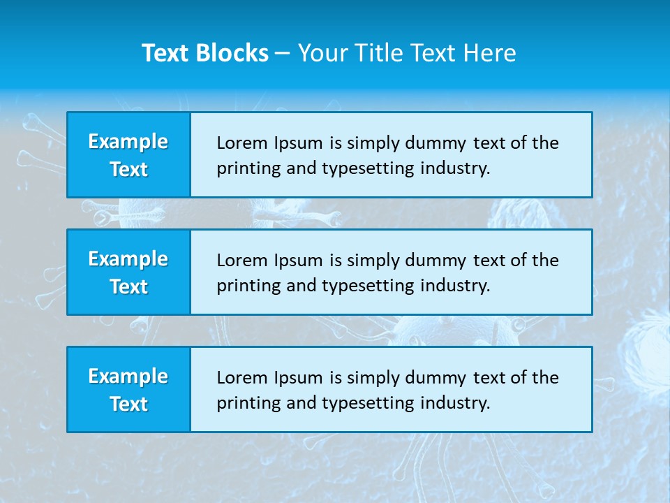 Three Dimensional Hiv High Scale PowerPoint Template