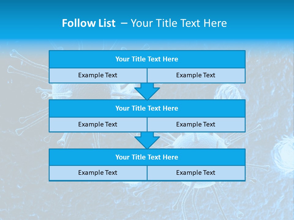 Three Dimensional Hiv High Scale PowerPoint Template