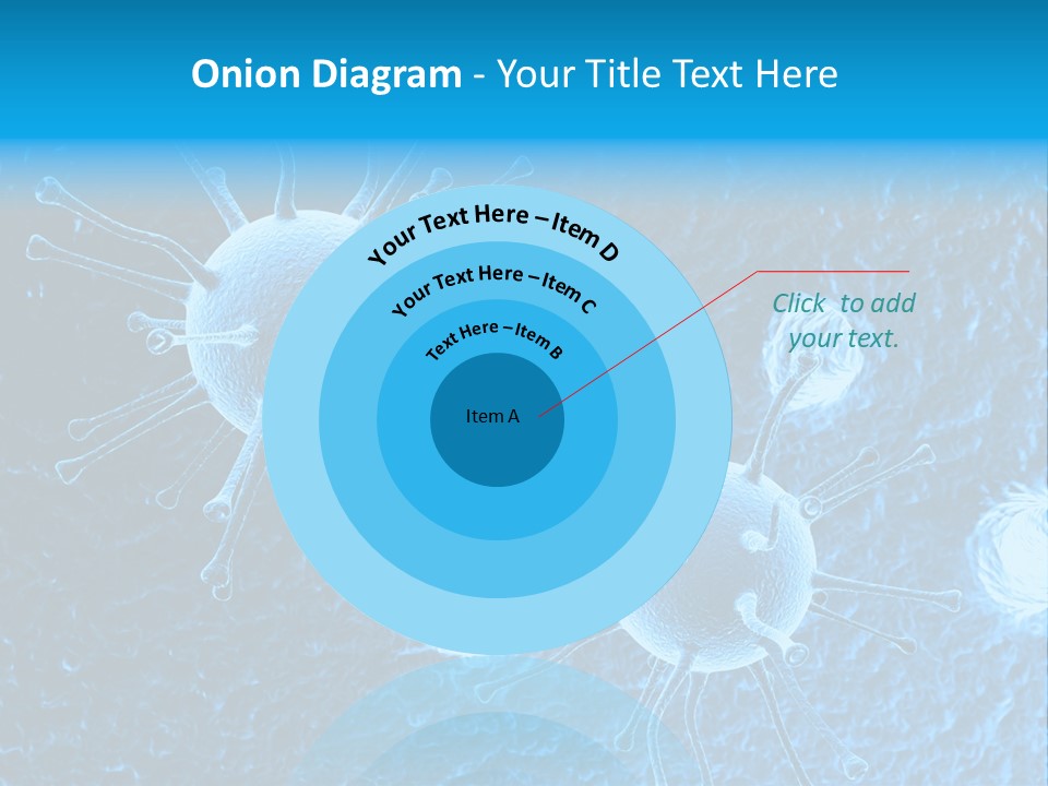 Three Dimensional Hiv High Scale PowerPoint Template