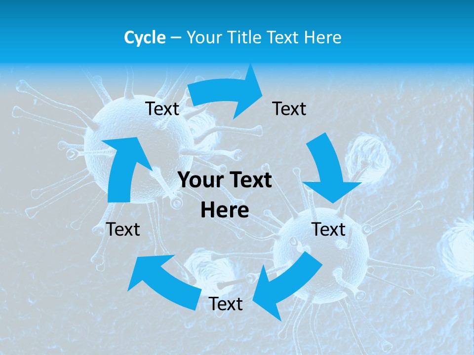 Three Dimensional Hiv High Scale PowerPoint Template