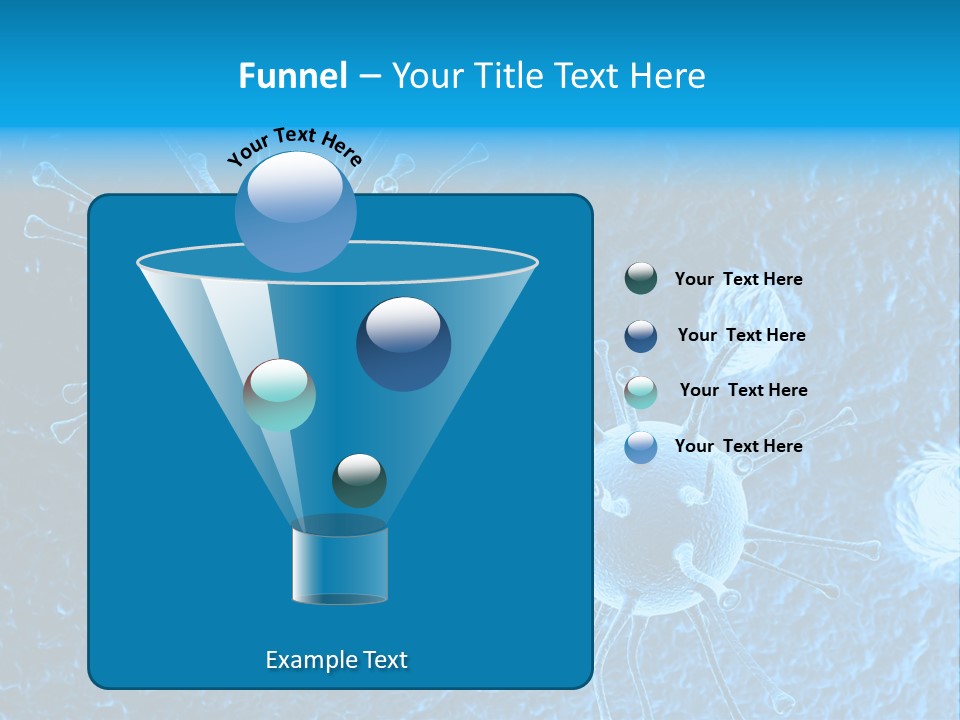 Three Dimensional Hiv High Scale PowerPoint Template