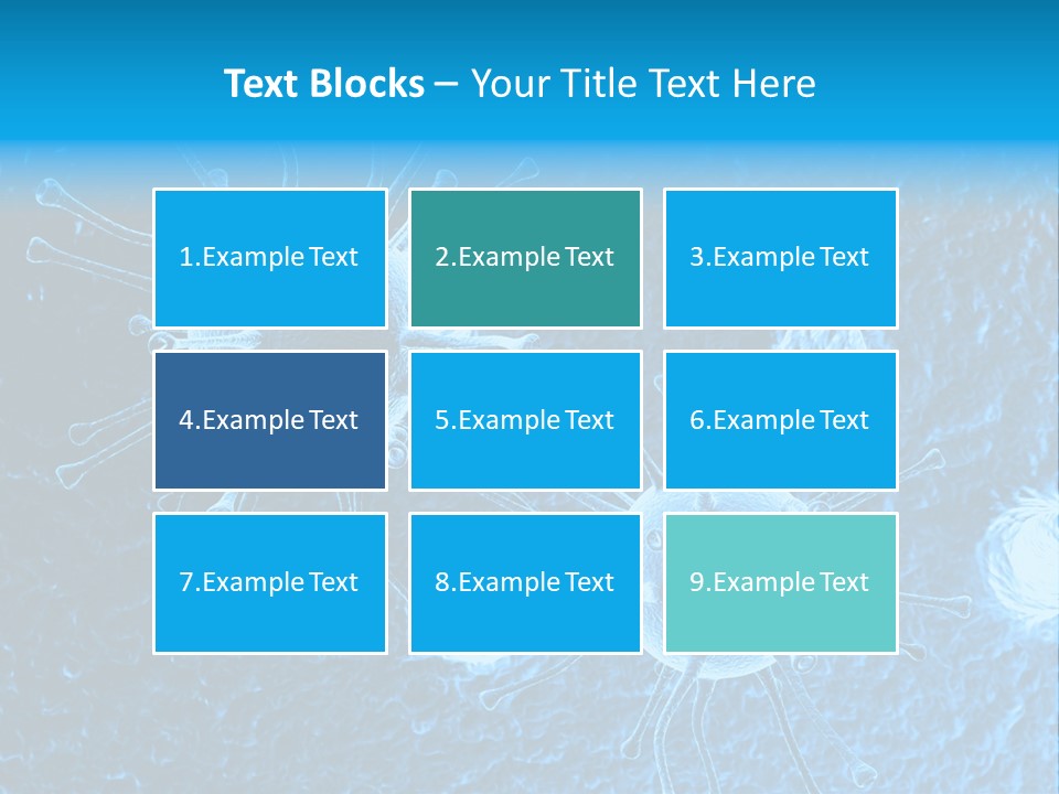 Three Dimensional Hiv High Scale PowerPoint Template