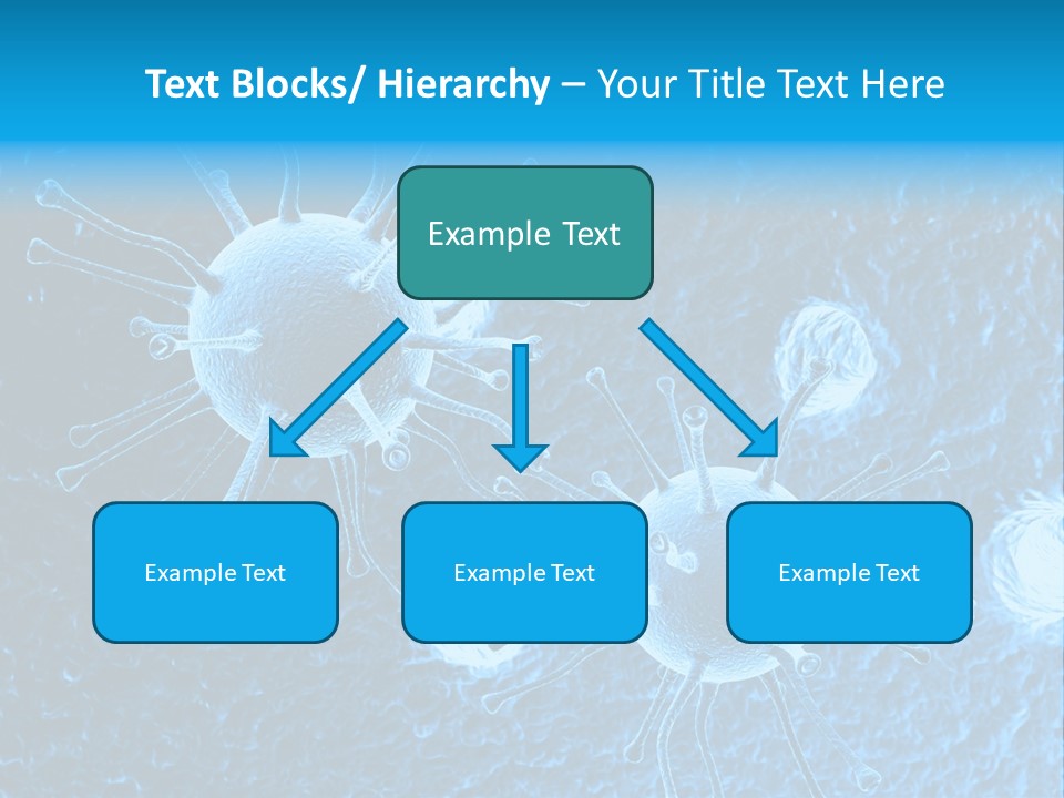 Three Dimensional Hiv High Scale PowerPoint Template