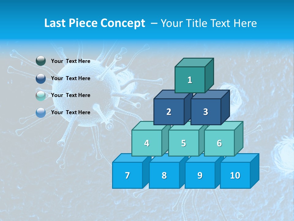 Three Dimensional Hiv High Scale PowerPoint Template
