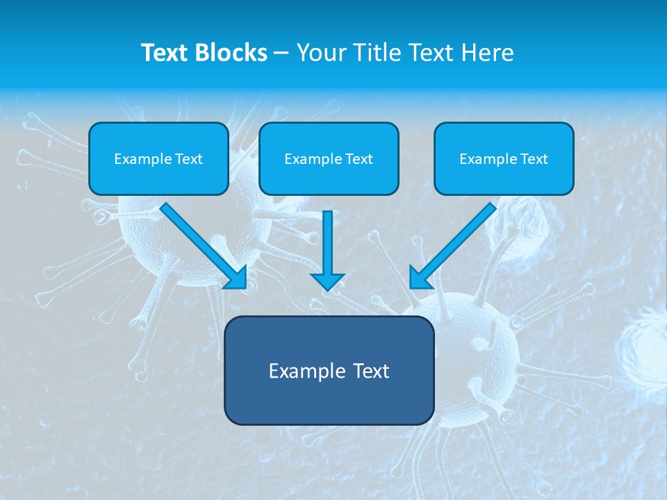 Three Dimensional Hiv High Scale PowerPoint Template