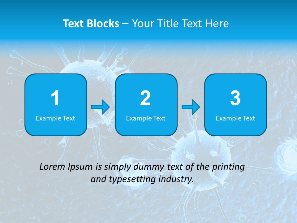 Three Dimensional Hiv High Scale PowerPoint Template
