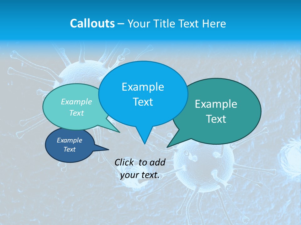 Three Dimensional Hiv High Scale PowerPoint Template