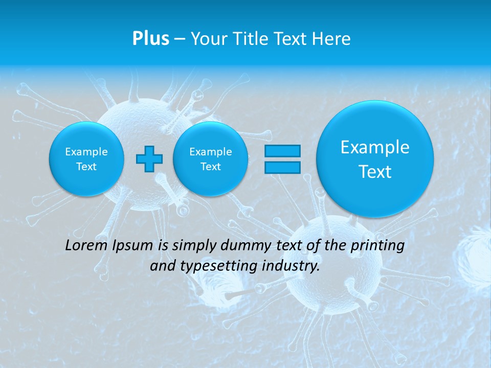 Three Dimensional Hiv High Scale PowerPoint Template