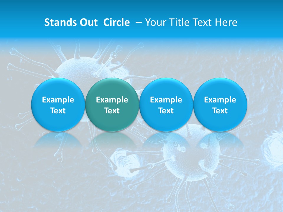Three Dimensional Hiv High Scale PowerPoint Template