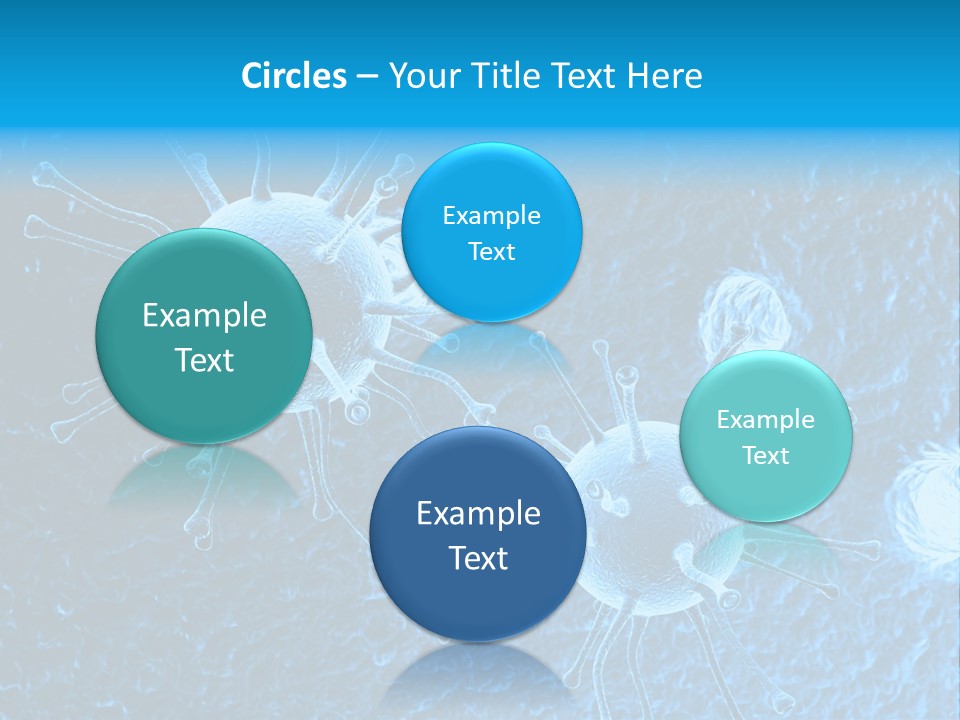 Three Dimensional Hiv High Scale PowerPoint Template