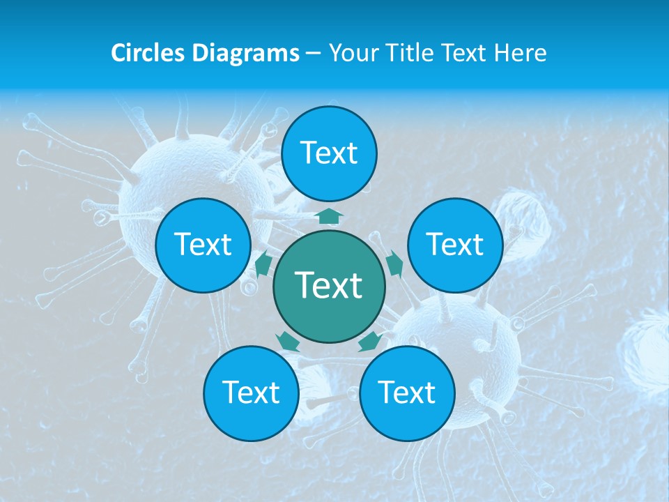 Three Dimensional Hiv High Scale PowerPoint Template