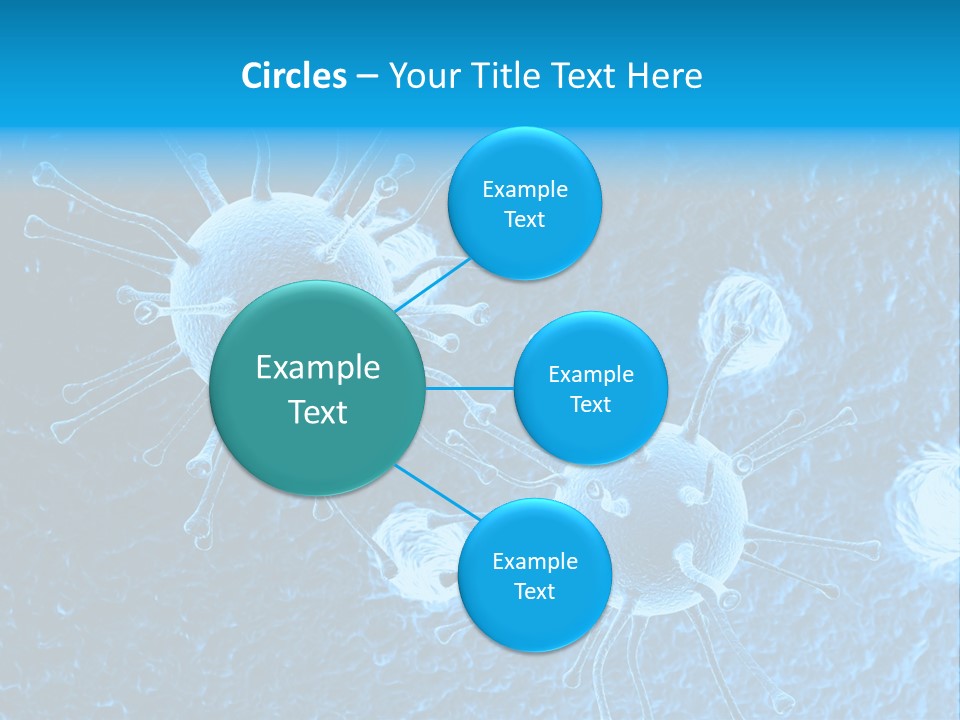 Three Dimensional Hiv High Scale PowerPoint Template