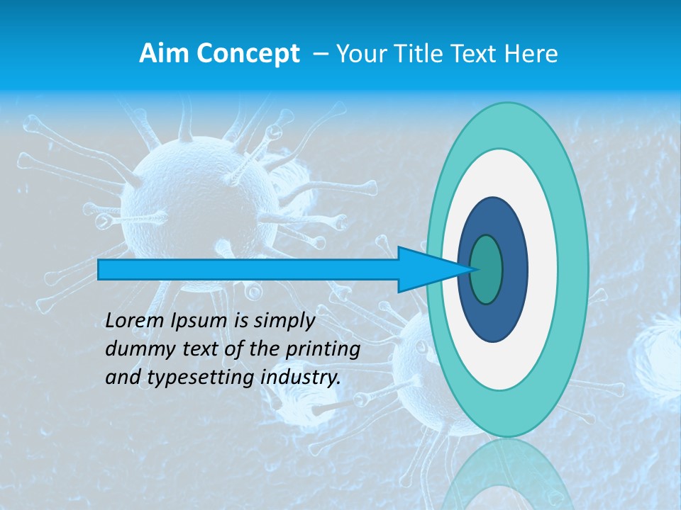 Three Dimensional Hiv High Scale PowerPoint Template