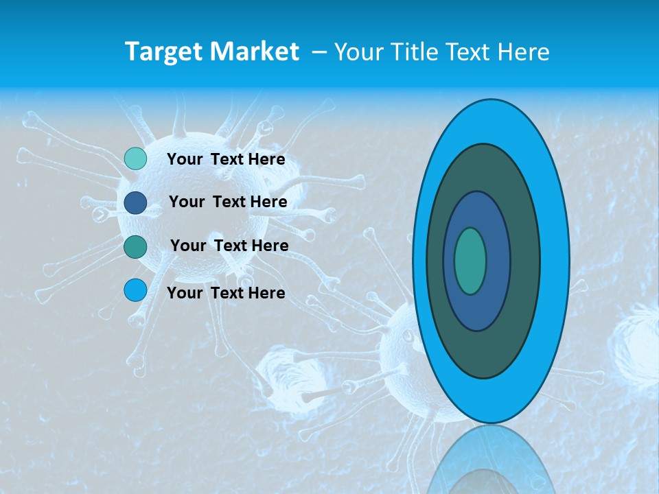 Three Dimensional Hiv High Scale PowerPoint Template