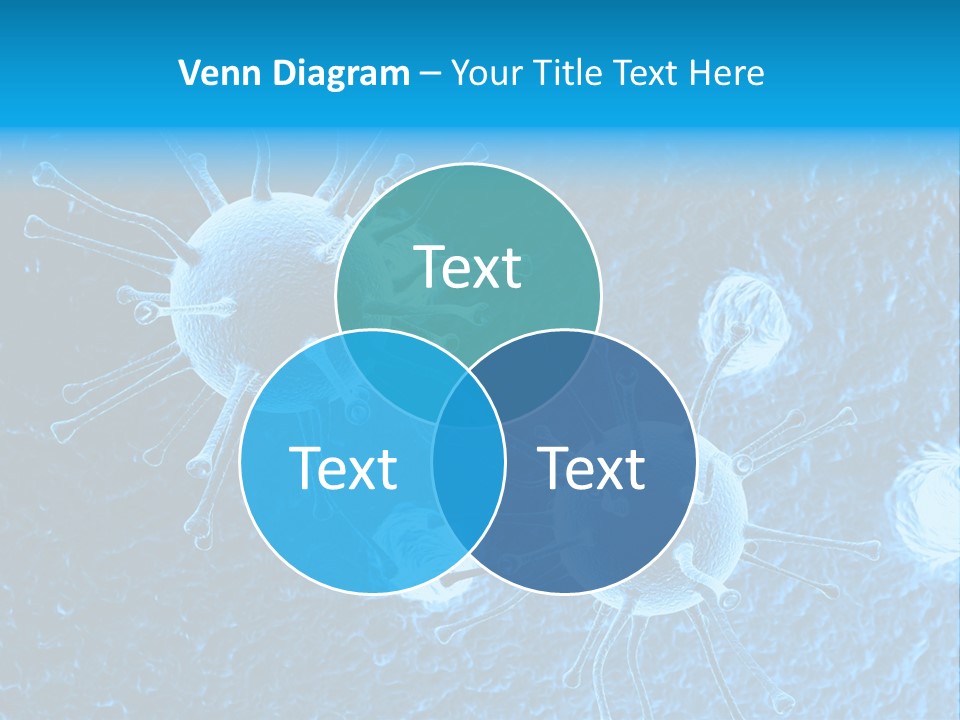 Three Dimensional Hiv High Scale PowerPoint Template