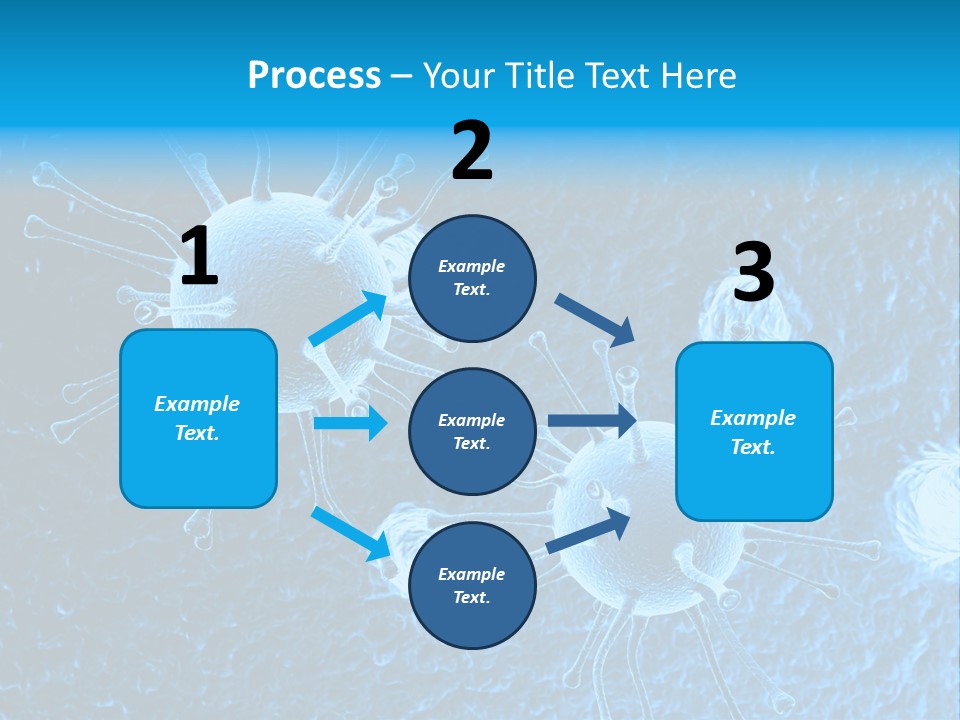 Three Dimensional Hiv High Scale PowerPoint Template