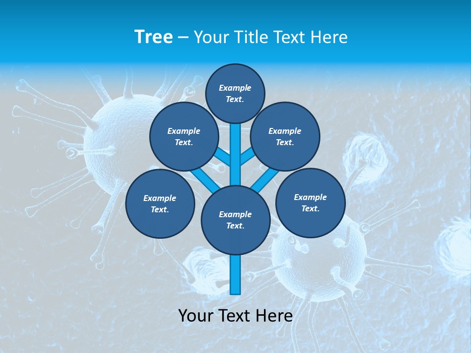 Three Dimensional Hiv High Scale PowerPoint Template