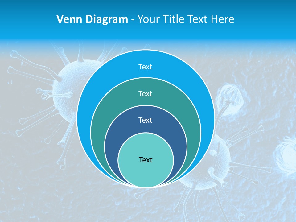 Three Dimensional Hiv High Scale PowerPoint Template