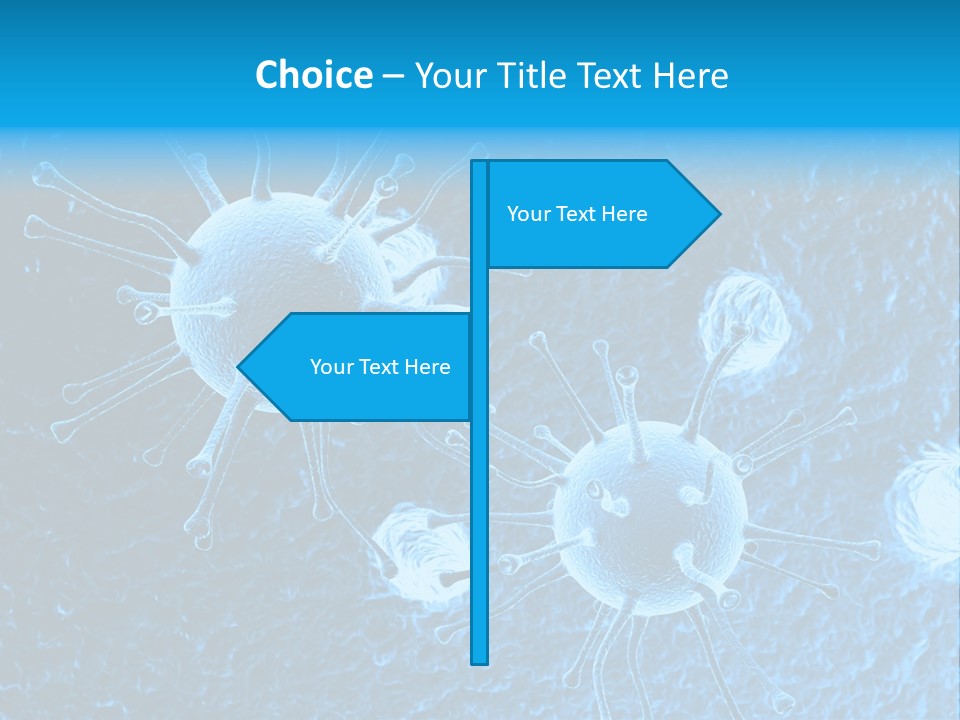 Three Dimensional Hiv High Scale PowerPoint Template