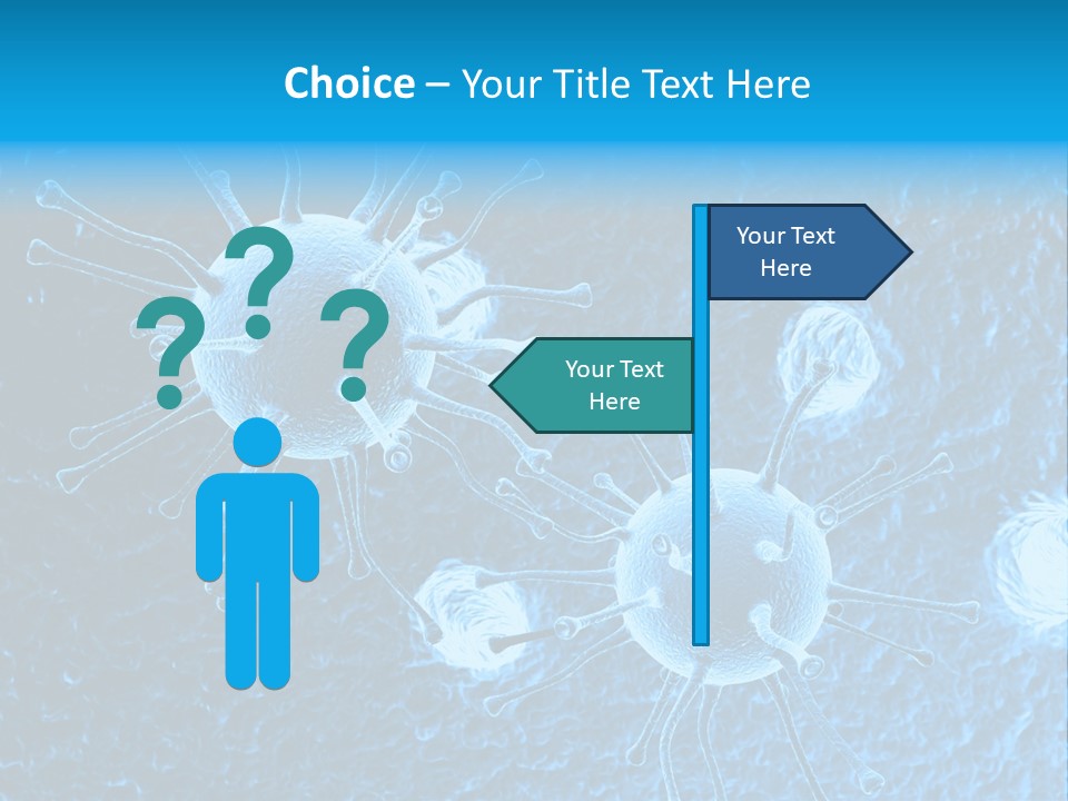 Three Dimensional Hiv High Scale PowerPoint Template