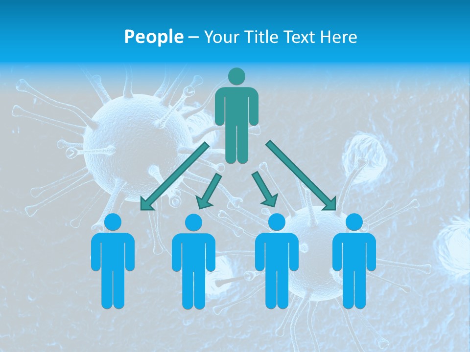Three Dimensional Hiv High Scale PowerPoint Template
