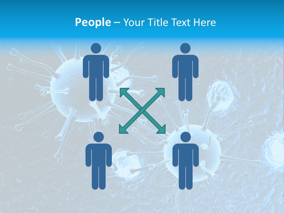 Three Dimensional Hiv High Scale PowerPoint Template