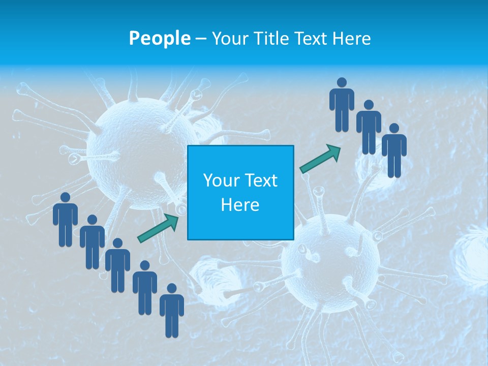 Three Dimensional Hiv High Scale PowerPoint Template