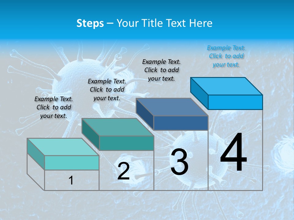 Three Dimensional Hiv High Scale PowerPoint Template