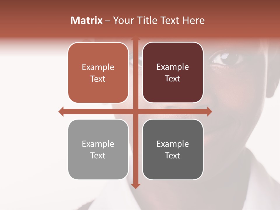 Confidence Dark Smile PowerPoint Template