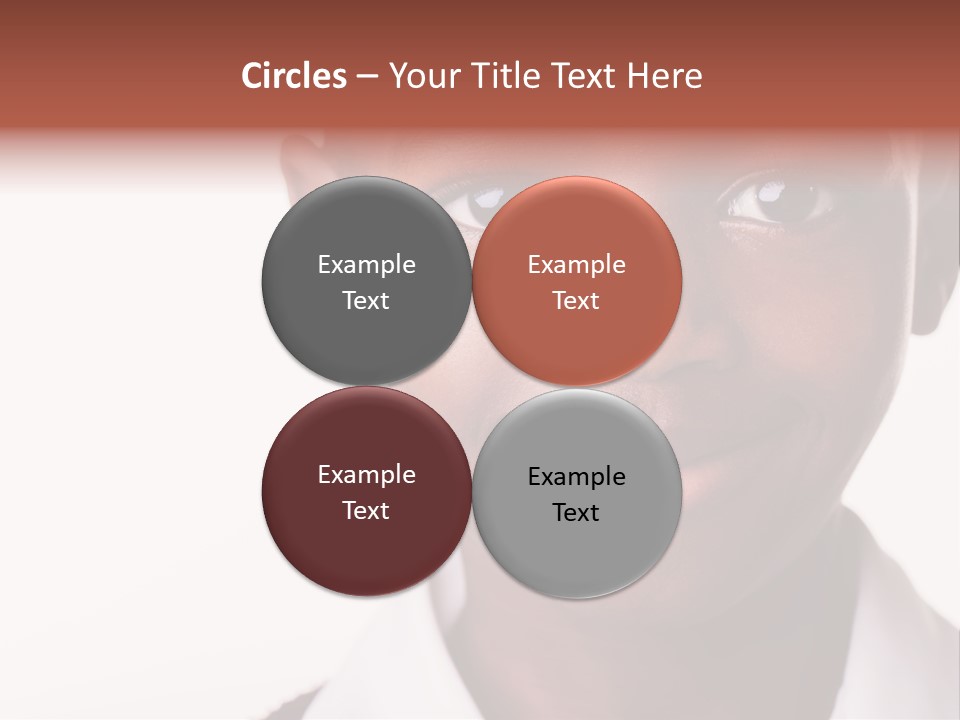 Confidence Dark Smile PowerPoint Template